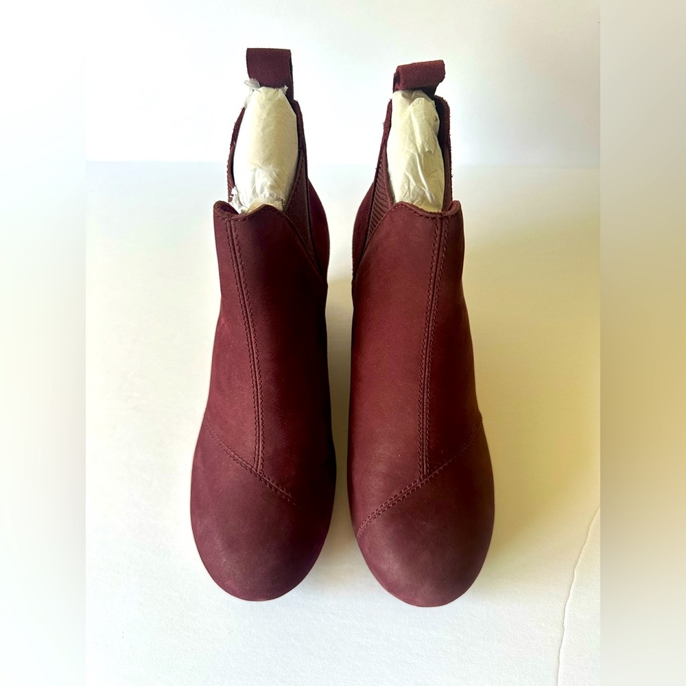 TOMS burgundy Kelsey Wedge Bootie Women